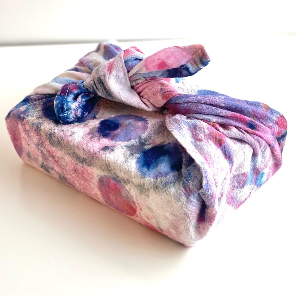 Furoshiki Hand Dyed Scarf or Gift Wrapping Cloth
